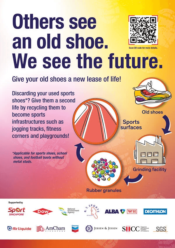 Sports Shoe Bins Recycling in Singapore