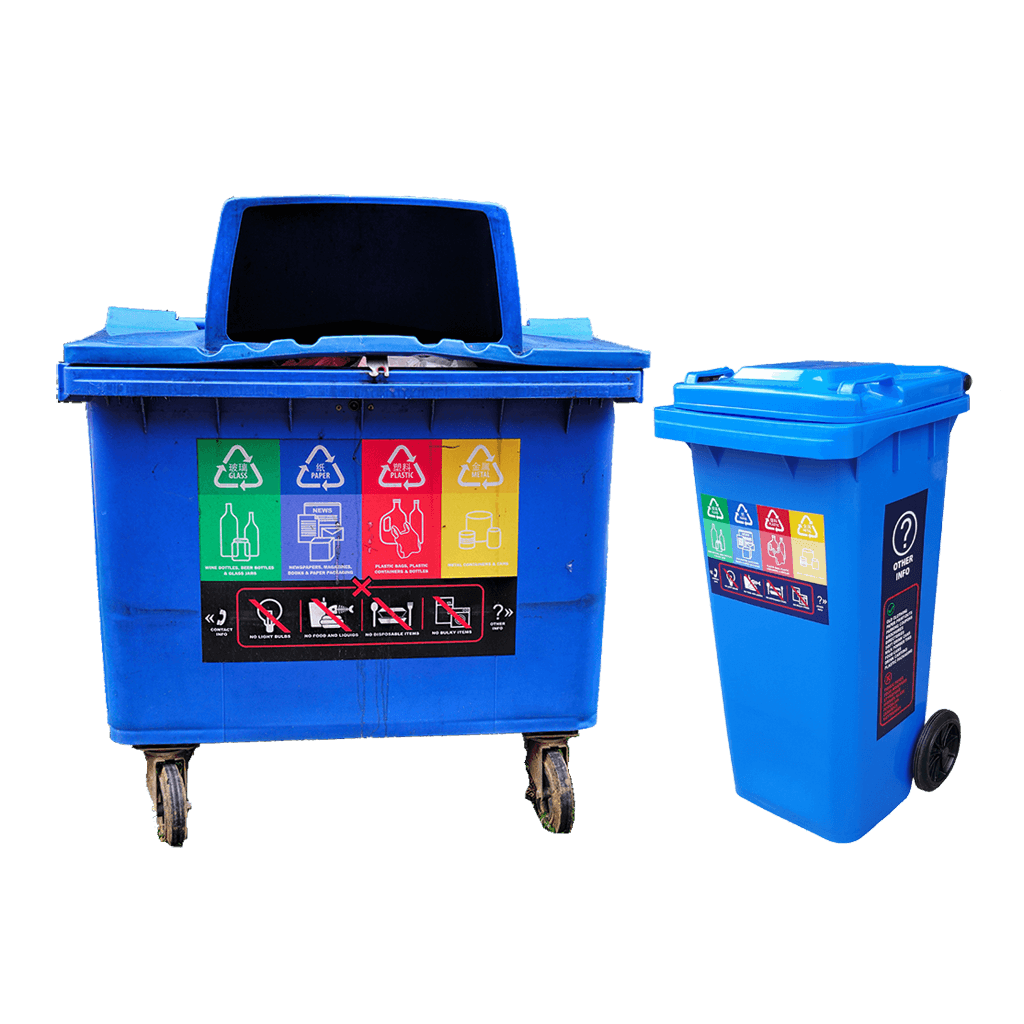 Blue Bins Recycling in Singapore